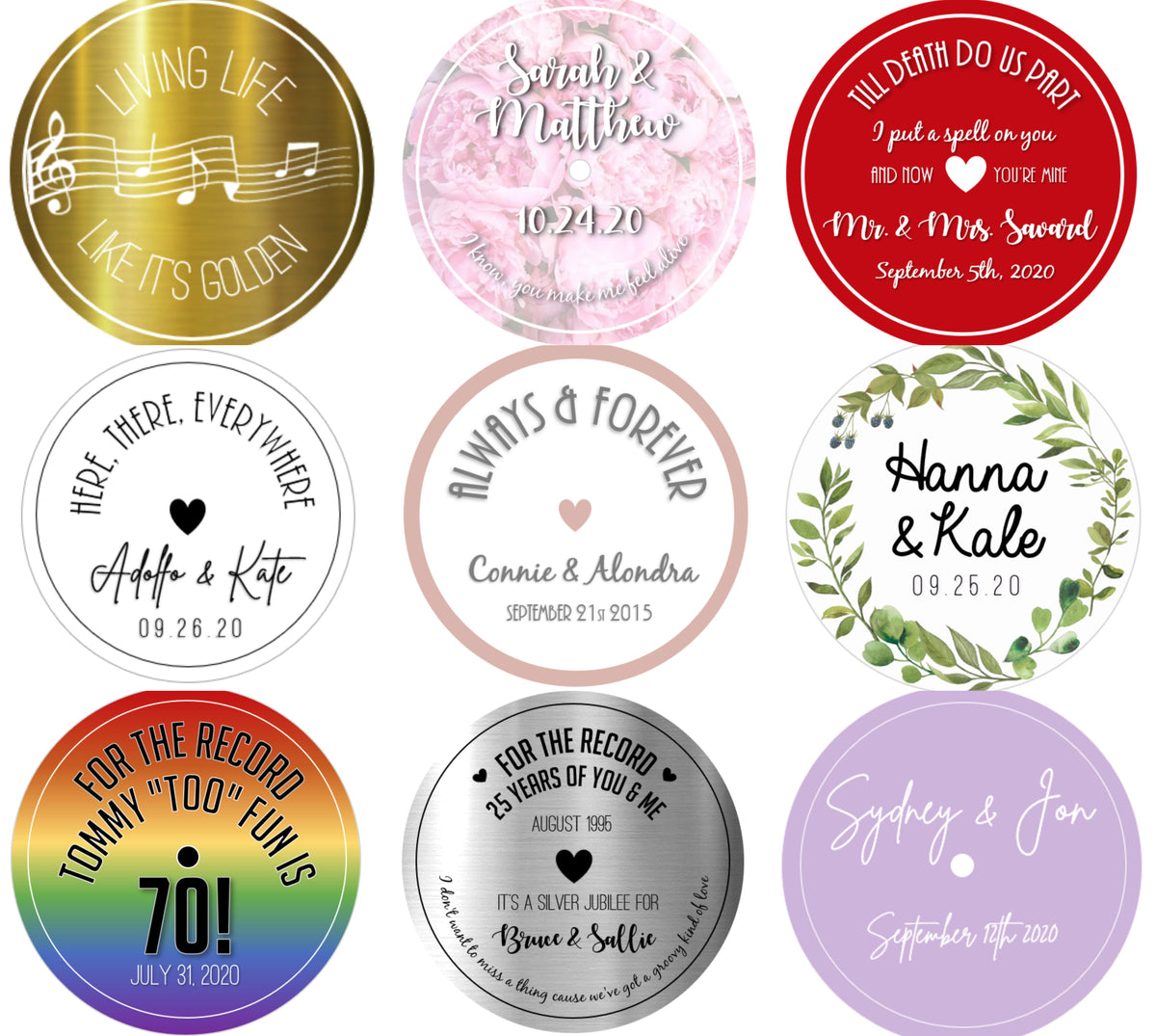 Record Sticker Examples Record Label Stickers – Curios Collection