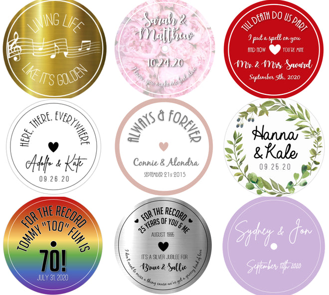 Record Label Stickers