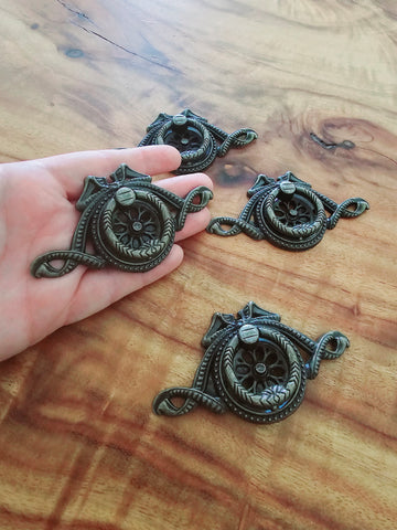 Metal Drawer handle drop ring pull