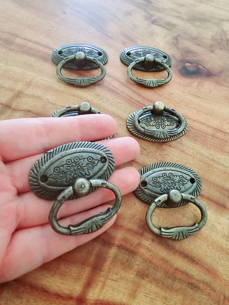 Metal Drawer handle drop ring pull