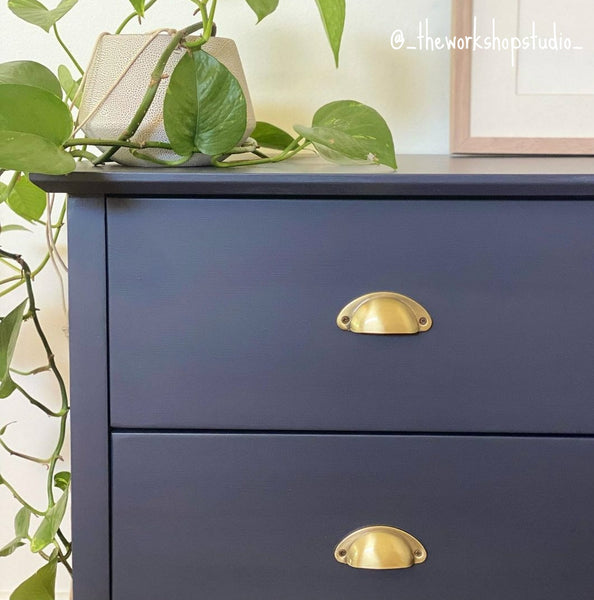 Metal Drawer handle pull - Cup Shell