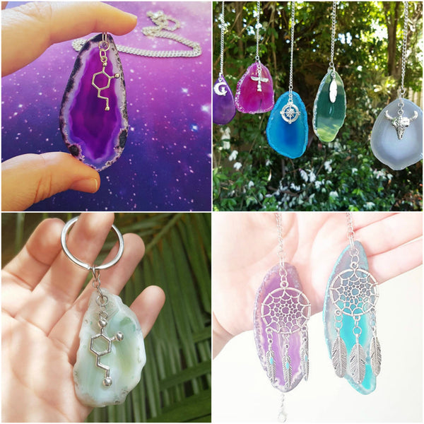 Agate slice Jewellery & Decor