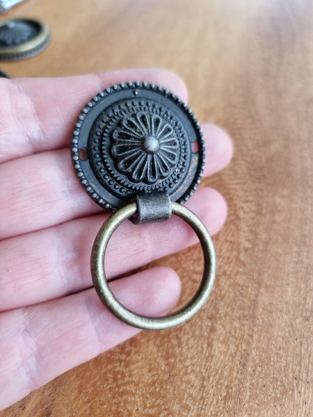 Metal Drawer handle ring pull 35mm