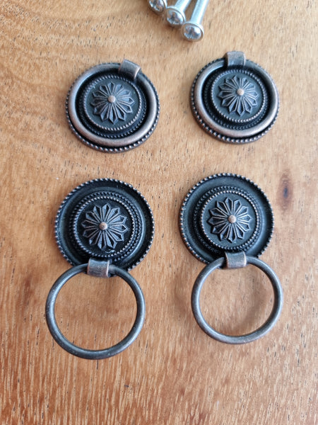 Metal Drawer handle ring pull 30mm