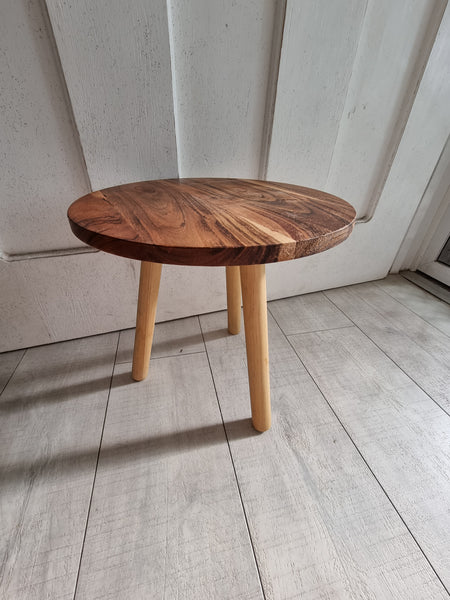 Wooden plant stand - picnic table