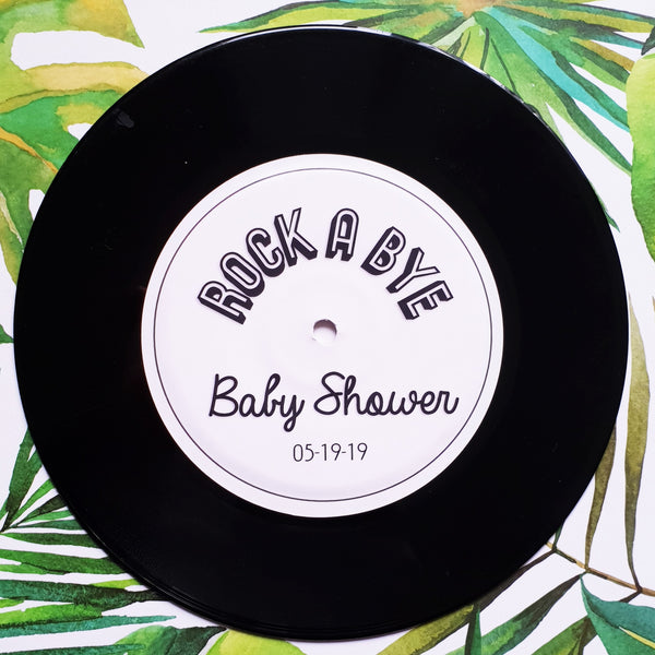 Vinyl Record with custom label- Write messages for special occasions!
