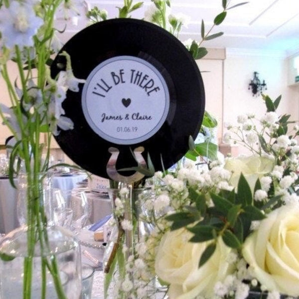 Vinyl Record with custom label- Write messages for special occasions!