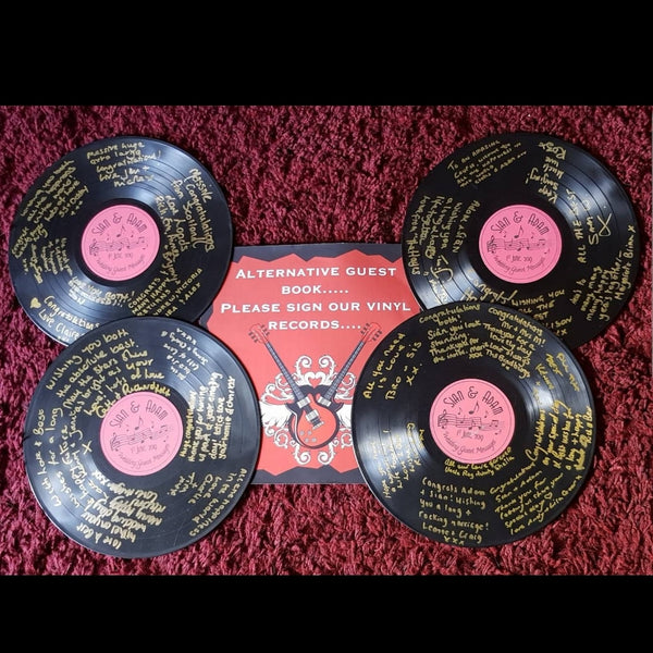 Vinyl Record with custom label- Write messages for special occasions!