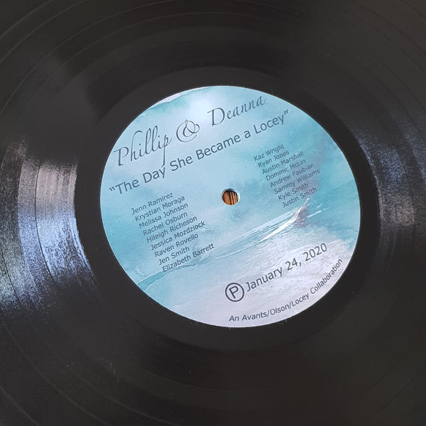 Vinyl Record with custom label- Write messages for special occasions!