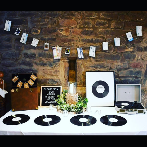 Vinyl Record with custom label- Write messages for special occasions!