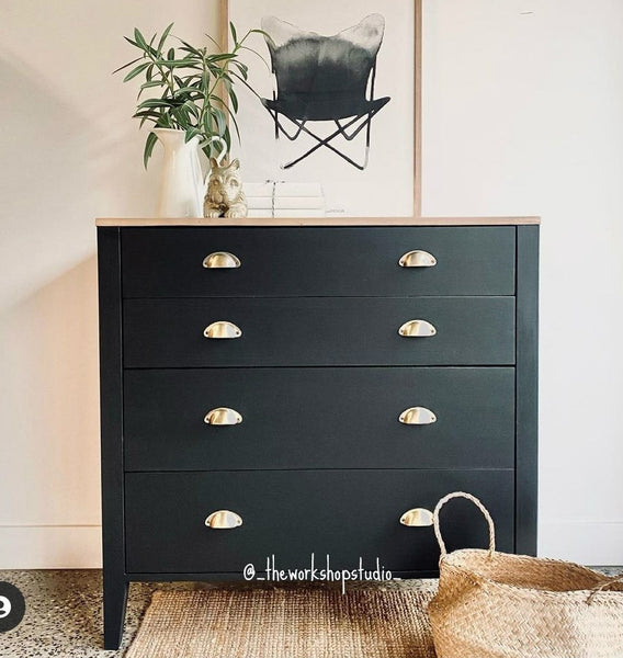 Metal Drawer handle pull - Cup Shell