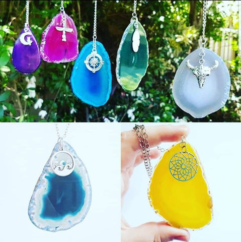 Agate slice Jewellery & Decor