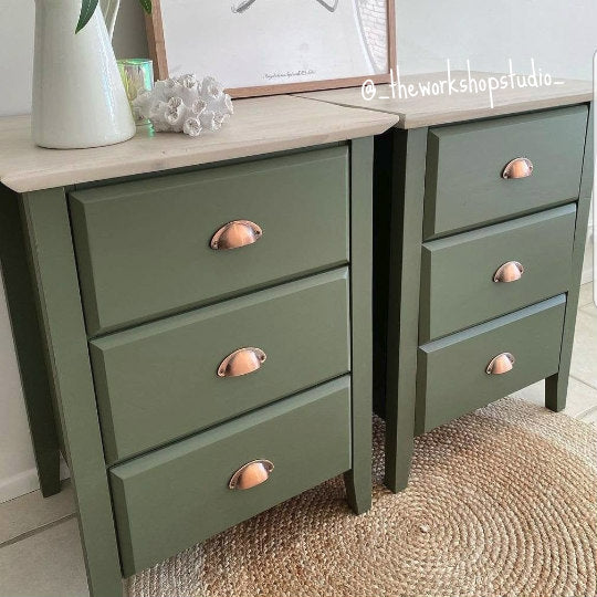 Metal Drawer handle pull - Cup Shell