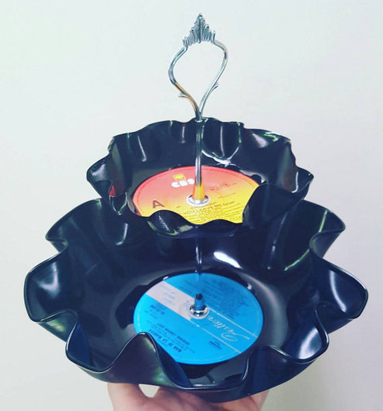 WHOLESALE 30 x Record Cupcake Tier Stand Cake Theme 50's 60's 70's 80's Decoration Wedding Retro Disco Vintage Vinyl Birthday party