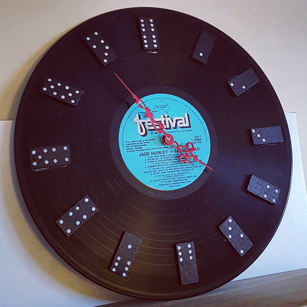 Record Clock - Guitar Picks
