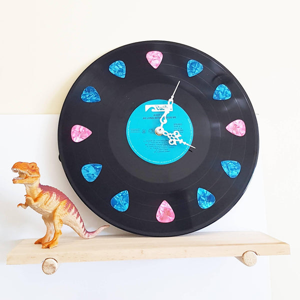 Record Clock - Guitar Picks