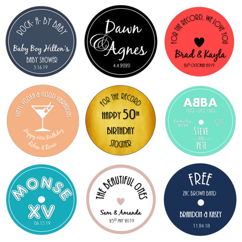 DIGITAL FILE for Custom Vinyl Record Label