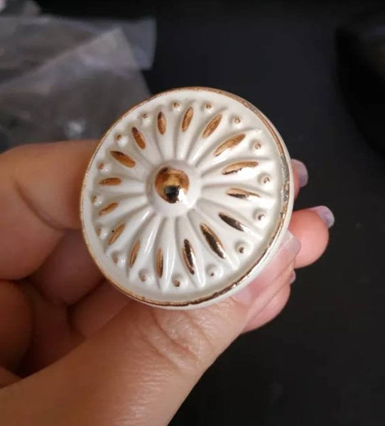 Drawer handle pull knob Antique Vintage look