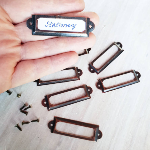 Metal Drawer Label