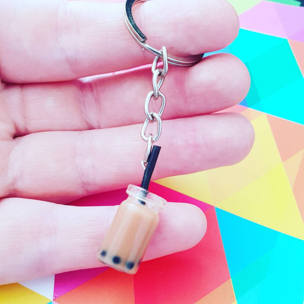 Bubble Tea Jewelry Necklace Earrings Keychain Bracelet Anklet Pin Badge Charm Keyring Collar Pins choker phone car drink tapioca boba kawaii