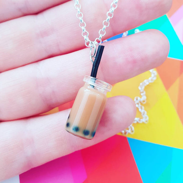 Bubble Tea Jewelry Necklace Earrings Keychain Bracelet Anklet Badge Phone Charm Keyring Collar Pins choker phone car tapioca boba kawaii