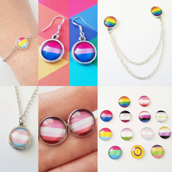 Flag Jewellery LGBTQIA - Custom FLAG or TEXT