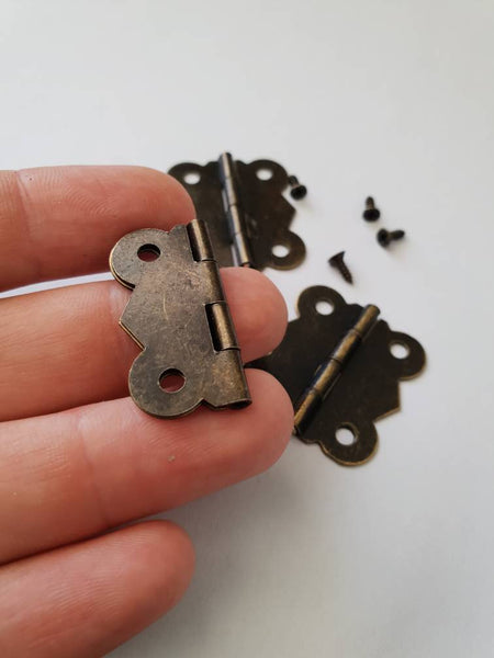 Hinges Antique Vintage Bronze