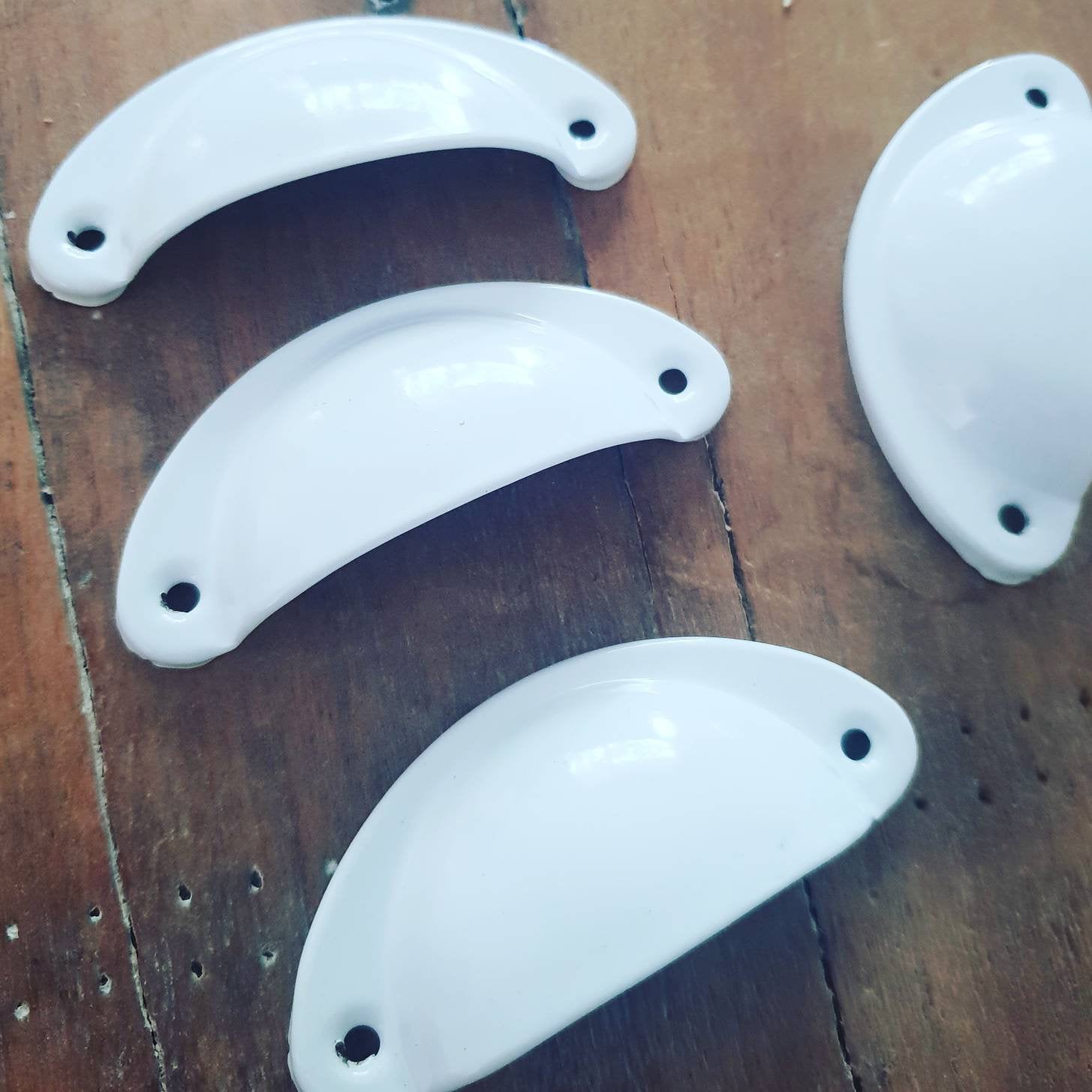 Metal Drawer handle pull - Cup Shell
