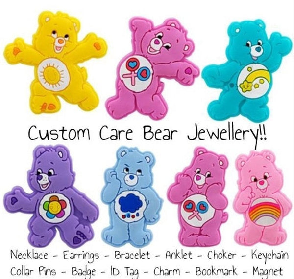 Carebear Stickers - Kawaii 90s Care Bear Sticker Grumpy Funshine Cheer Lovealot Share Tenderheart Bedtime Wish Goodluck Best Friend Quirky