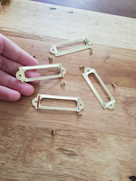 Metal Drawer Label