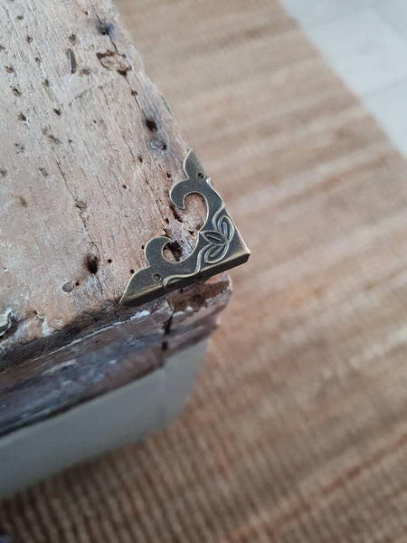 Metal corner protector Antique Vintage Bronze