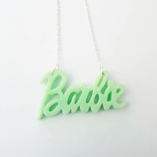 Barbie Jewelry Earrings Necklace Keychain Phone Car Charm Bracelet Anklet Keyring Choker Collar Pins Jewellery Doll Hot Pink Quirky Alt