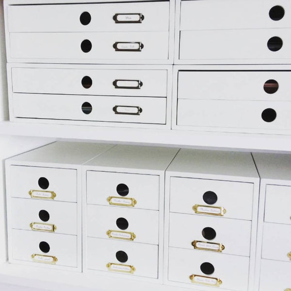 Metal Drawer Label