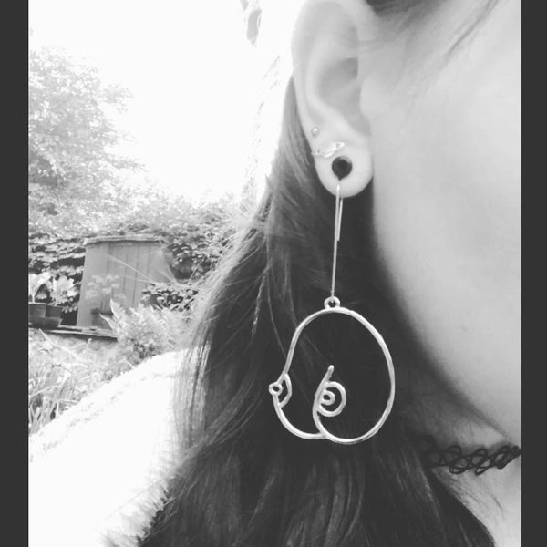 Boob Jewellery Keychain Necklace choker Bracelet phone charm Earrings Anklet Badge Collar Pins quirky breast woman jewelry Alt Alternative