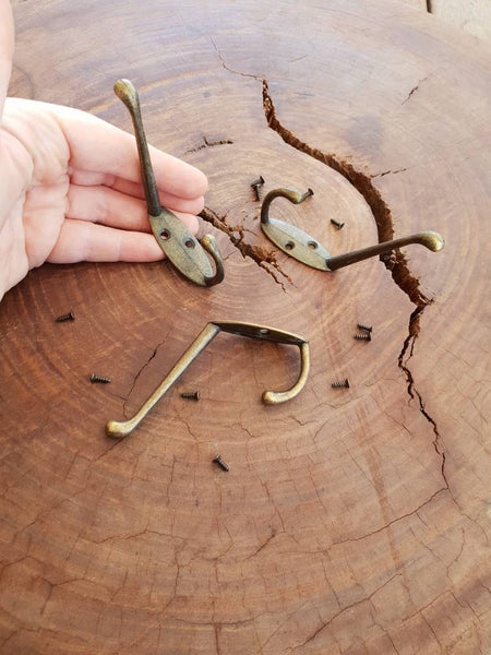 Wall Hanging hook Antique Vintage Metal Bronze Jewellery Furniture Hardware Jewelry Hang Display Coat Large Hanger Utensils Stationery