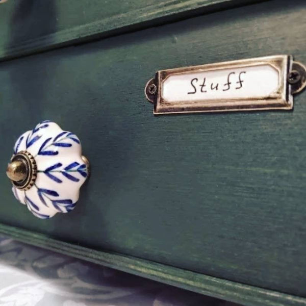 Metal Drawer Label