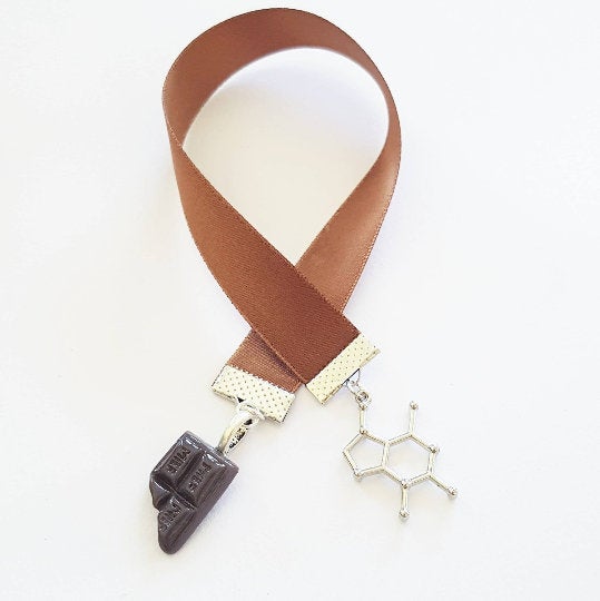 Chocolate Molecule Theobromine Jewellery Keychain Necklace choker Bracelet charm Earrings Badge Collar Pins quirky jewelry alternative alt