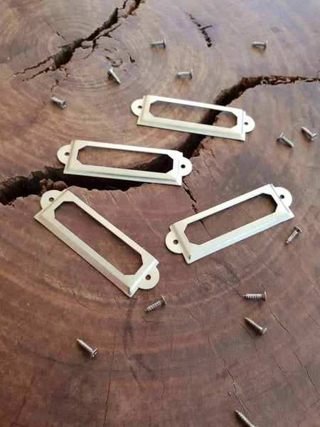 Metal Drawer Label