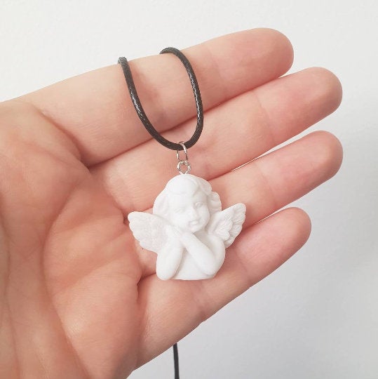 Cherub Angel jewelry Earrings Necklace Keychain Car Mirror Hanging Charm Bracelet Keyring anklet Choker Collar Pins Jewellery Bookmark