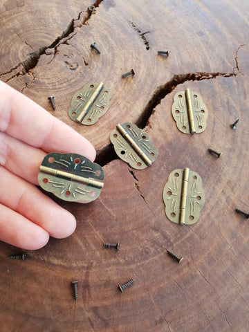 Hinges Antique Vintage Bronze