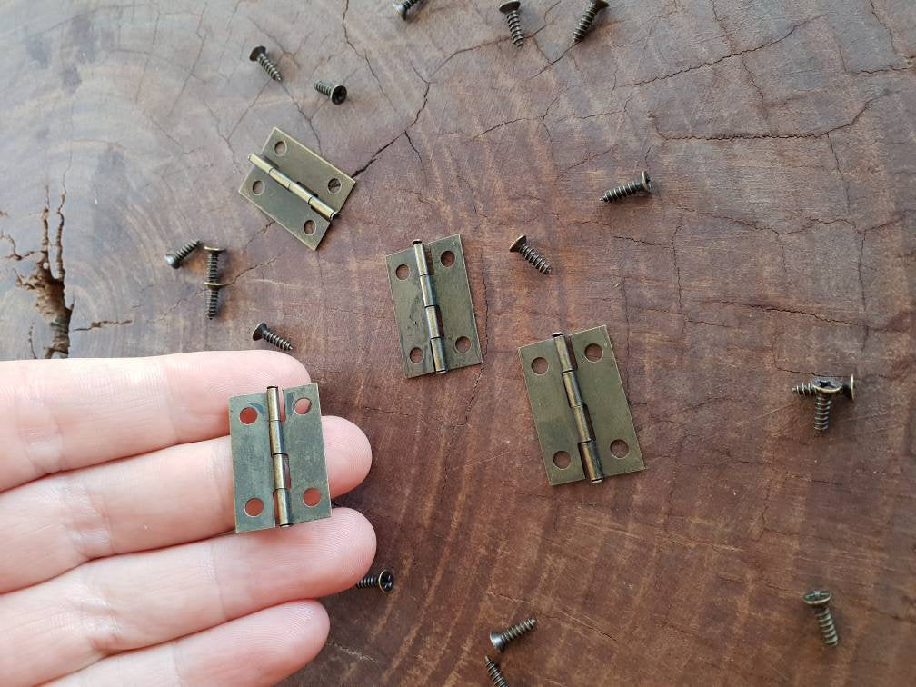 Hinges Antique Vintage Bronze