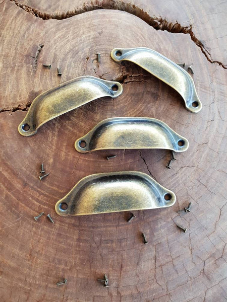 Large Metal Drawer handle cup pull