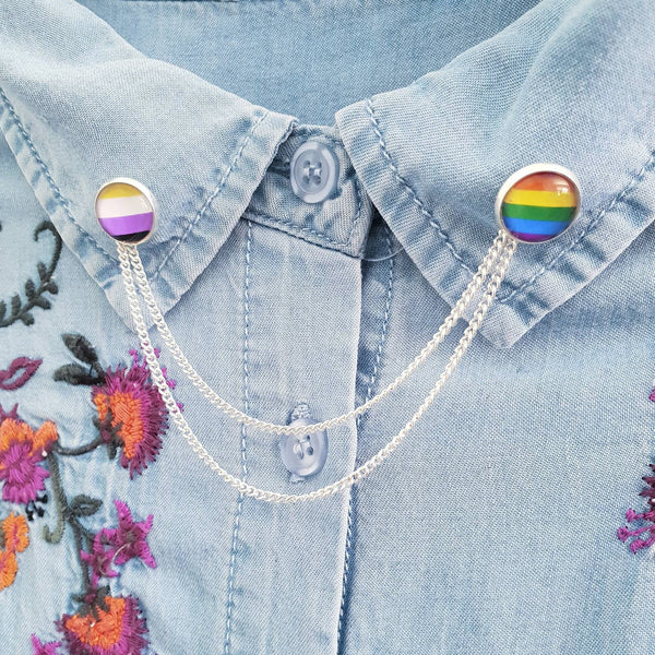 Flag Jewellery LGBTQIA - Custom FLAG or TEXT