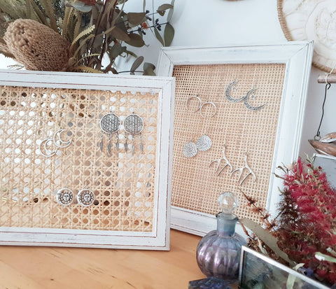 Rattan Jewelelry holder display