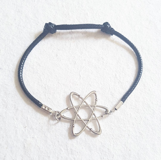 Atom Jewelry Necklace Earrings Keychain Bracelet Collar Pin Badge Phone Charm Keyring Anklet Choker Science Chemistry Alternative Alt Quirky