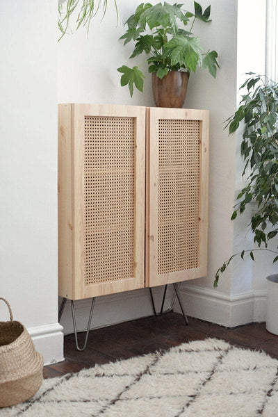 Rattan mesh webbing sheet panel - Closed Weave - 43cm width x chosen length