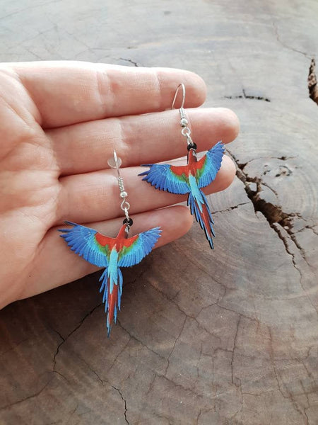 Bird Jewellery Keychain Necklace choker Bracelet phone charm Earrings Anklet Badge Collar Pins keyring quirky jewelry Alternative Alt Parrot