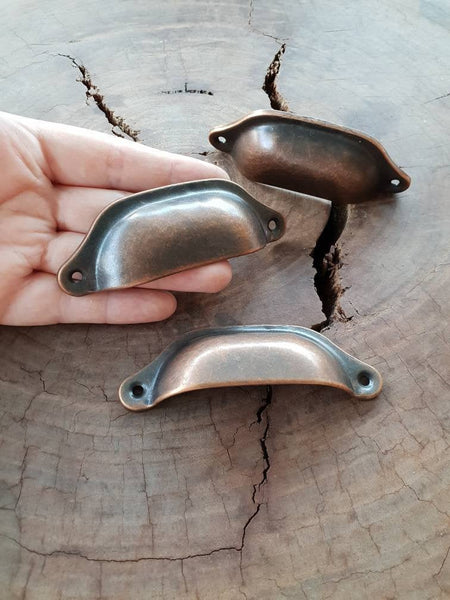 Large Metal Drawer handle cup pull