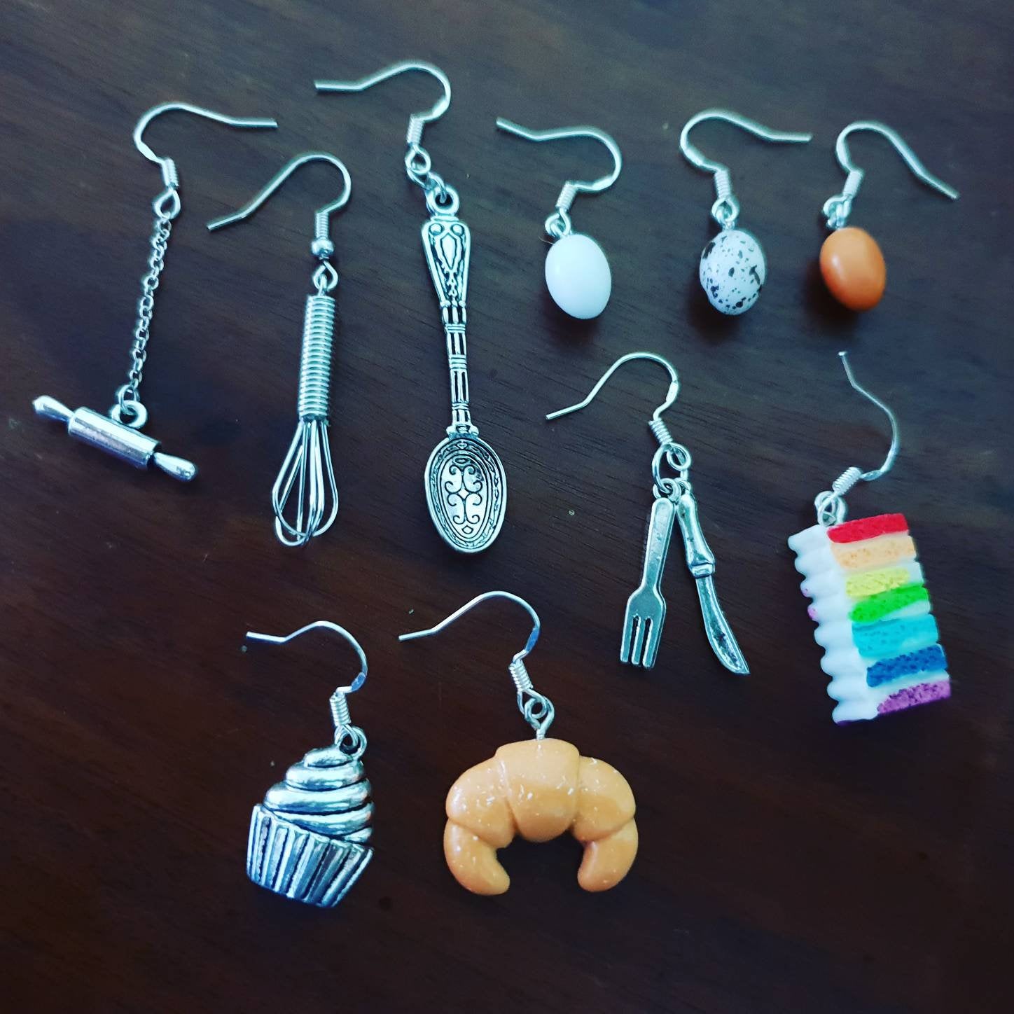 Baker Jewellery Keychain Necklace choker Bracelet phone charm Earrings keyring Anklet Collar Pins bookmark quirky jewelry cooking chef cook