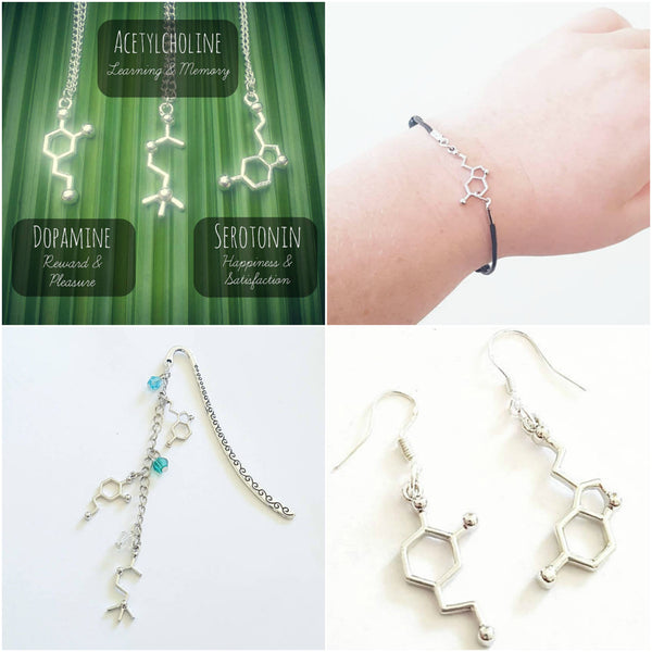 Serotonin Molecule Jewellery